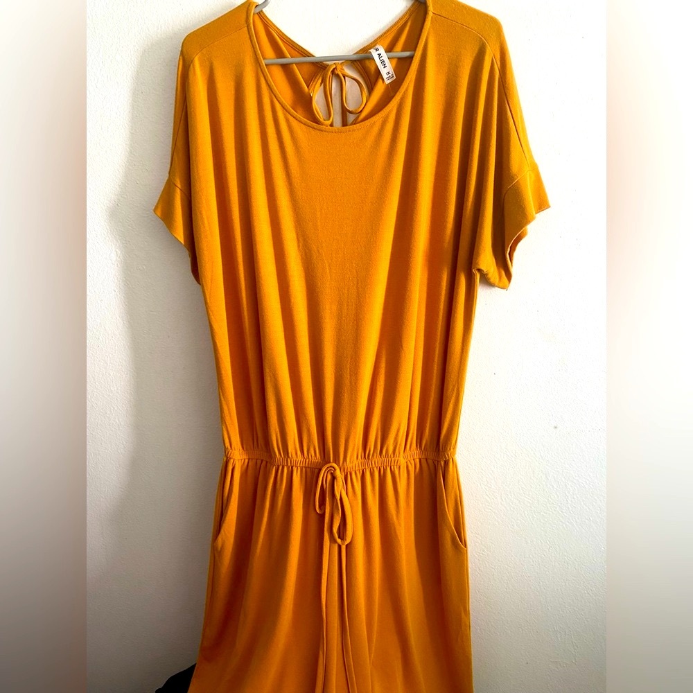 Color Alien New Without Tags Elegant Mustard Dress